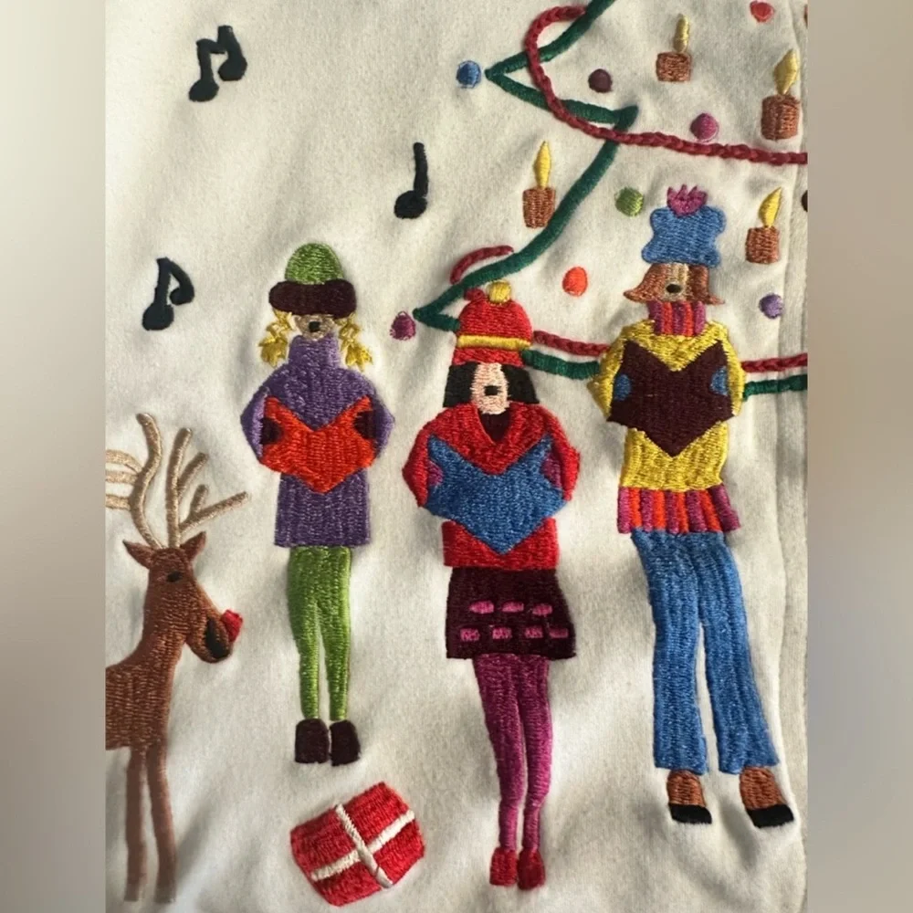 Michael Simon Holiday Embroidered Cardigan - Picture 13 of 13